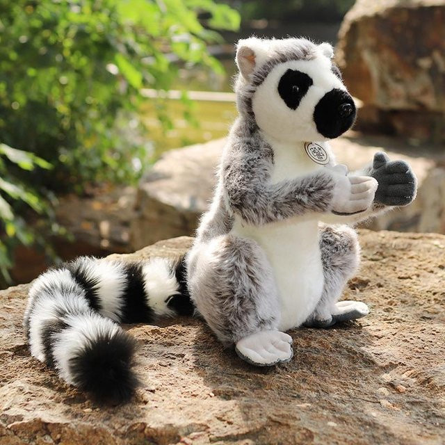 Yiran Health & Beauty Ringelschwanzlemur Plüschtier, Bunt / Mehrfarbig - Bild 1