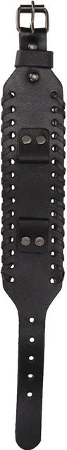 DIYelecs Uhrenarmband Leder, 22 mm, Schwarz, Unisex - Bild 1