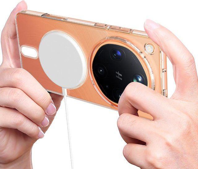 MagSafe Magnetische kabellose Ladehülle für OPPO Find X9 Ultra, transparente stoßfeste Acryl-Abdeckung - Bild 1