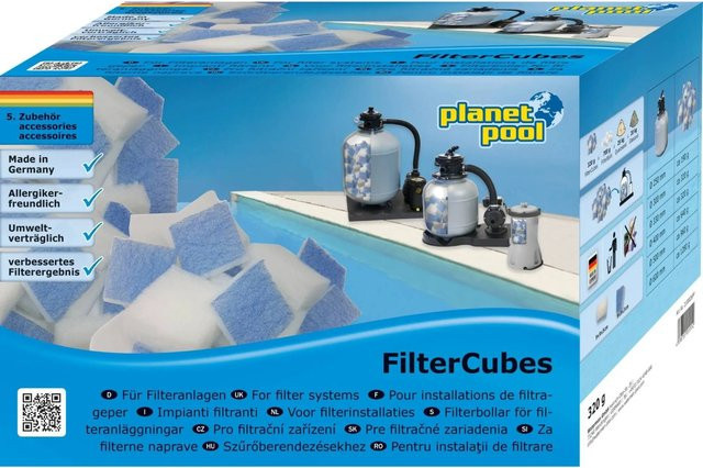 Planet Pool Filtercubes Feinmechanische Filtermedien für Sandfilteranlagen 320g - Bild 1