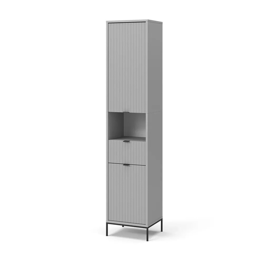 Vicco Hochschrank Eliza Badschrank Grau B/T/H: 40 x 33,92 x 190 cm - Bild 3