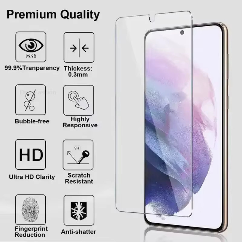 AKABEILA HD Panzerglas Displayschutzfolie für Samsung Galaxy S26 Ultra S25 S24 S23 FE A57 A56 A37 A36 A55 5G A26 A16 A06 A17 A07 A35 in Transparent - Bild 2