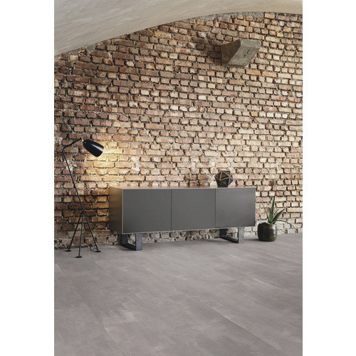 RENOVO Laminat Beton in Betongrau im Fliesenlook, L: 138,3 cm, B: 24,4 cm, H: 0,8 cm - Bild 3