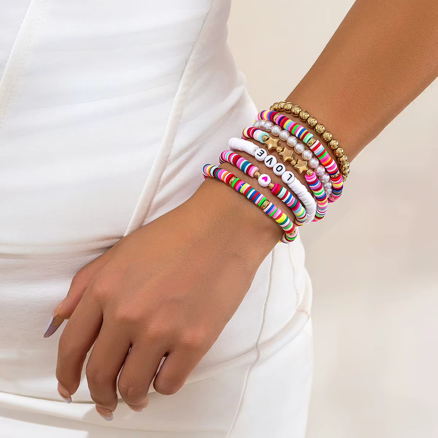 Purui Armband, bunte Ton Perlen, Damen - Bild 4