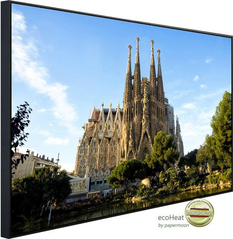 papermoon Infrarotheizung EcoHeat Kirche mit Matt-Effekt in Bunt, WiFi und App-Steuerung - Bild 1