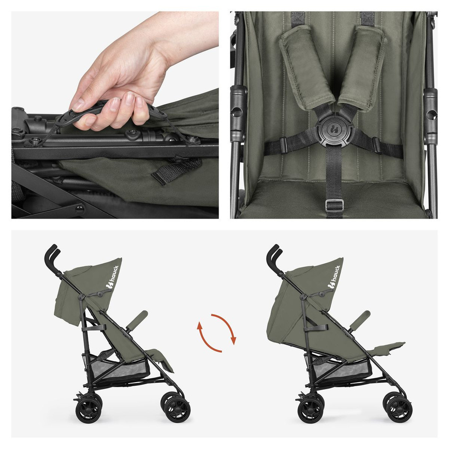 Hauck Buggy Fold N Care Travel Buggy in Olive Green, faltbar - Bild 4