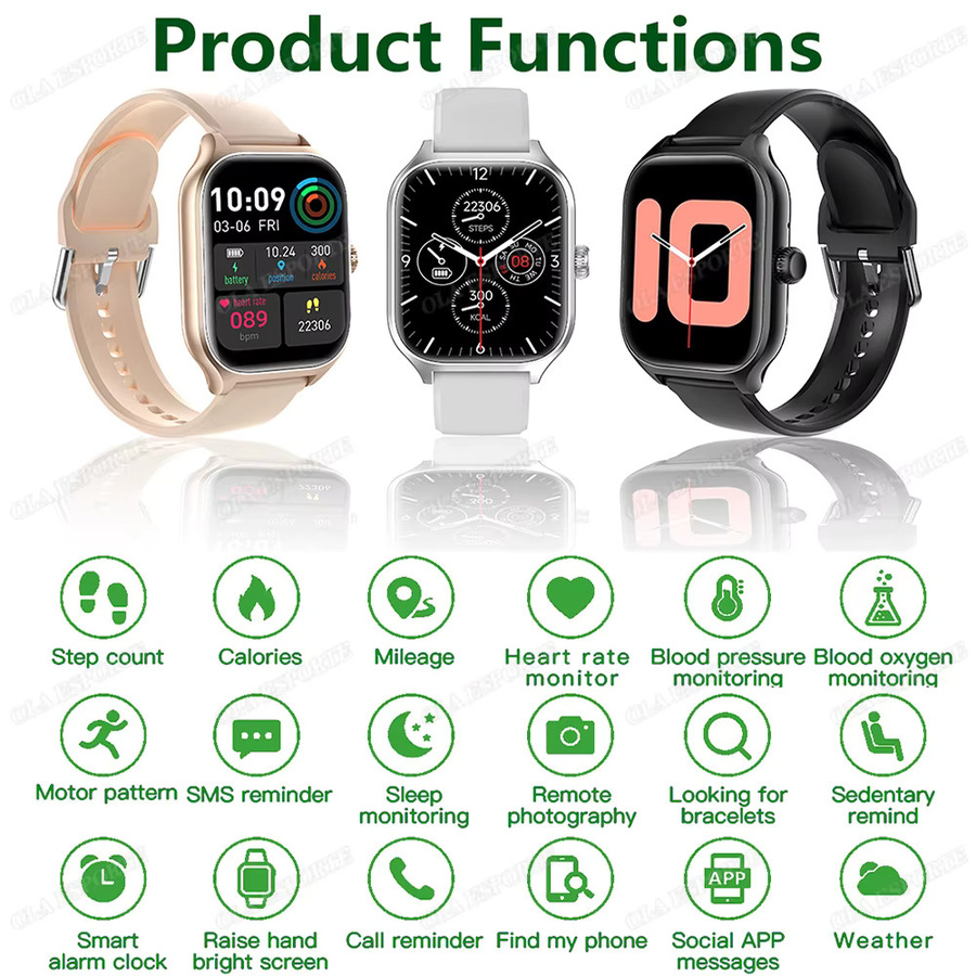 Ola Esporte Smartwatch, Pink, Silikon, Unisex - Bild 2