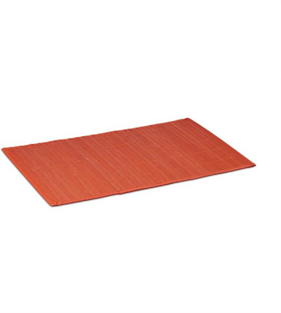 6er Set Relaxdays Tischsets aus Bambus in Rot, rutschhemmend, B: 45 cm, T: 30 cm - Bild 1