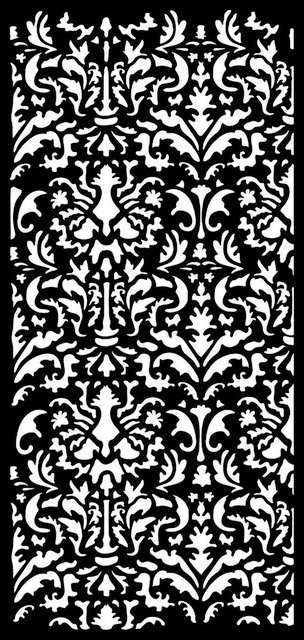 Stamperia Schablone Venice Tapestry in Weiß, B: 25 cm, H: 12 cm - Bild 1