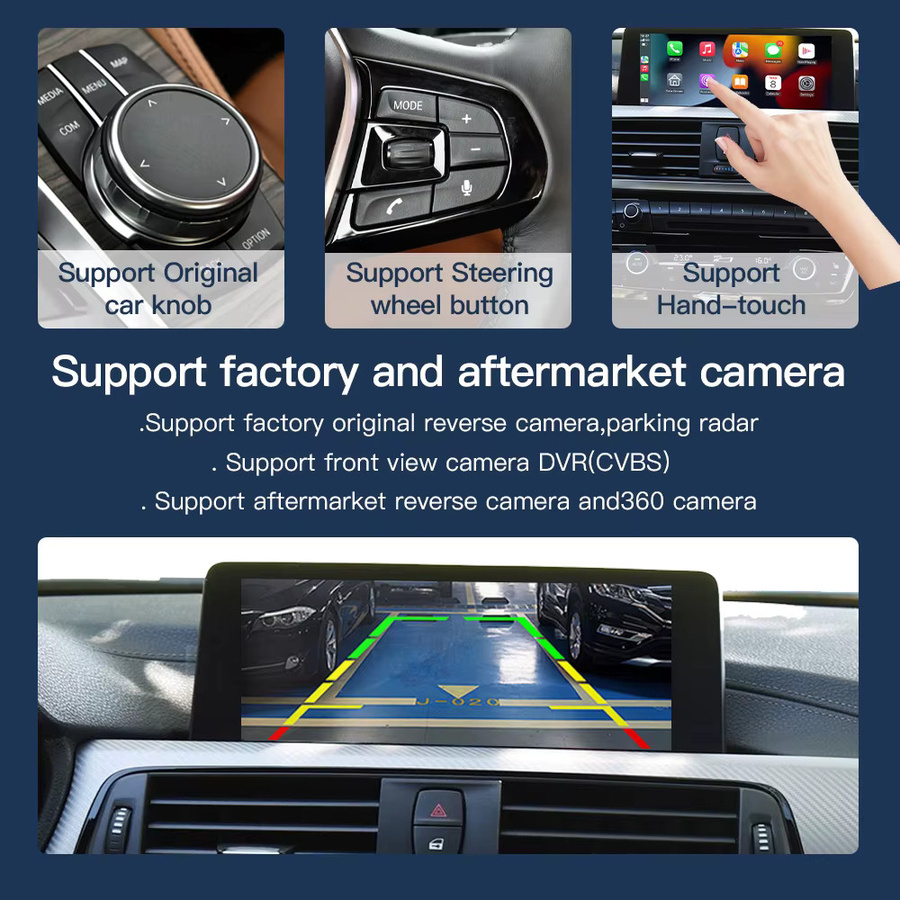 CARABC Multimedia Bildschirm 10,25 Zoll für BMW 1 2 3 4 5 Serie NBT, Drahtlos CarPlay und Android Auto, Schwarz - Bild 3