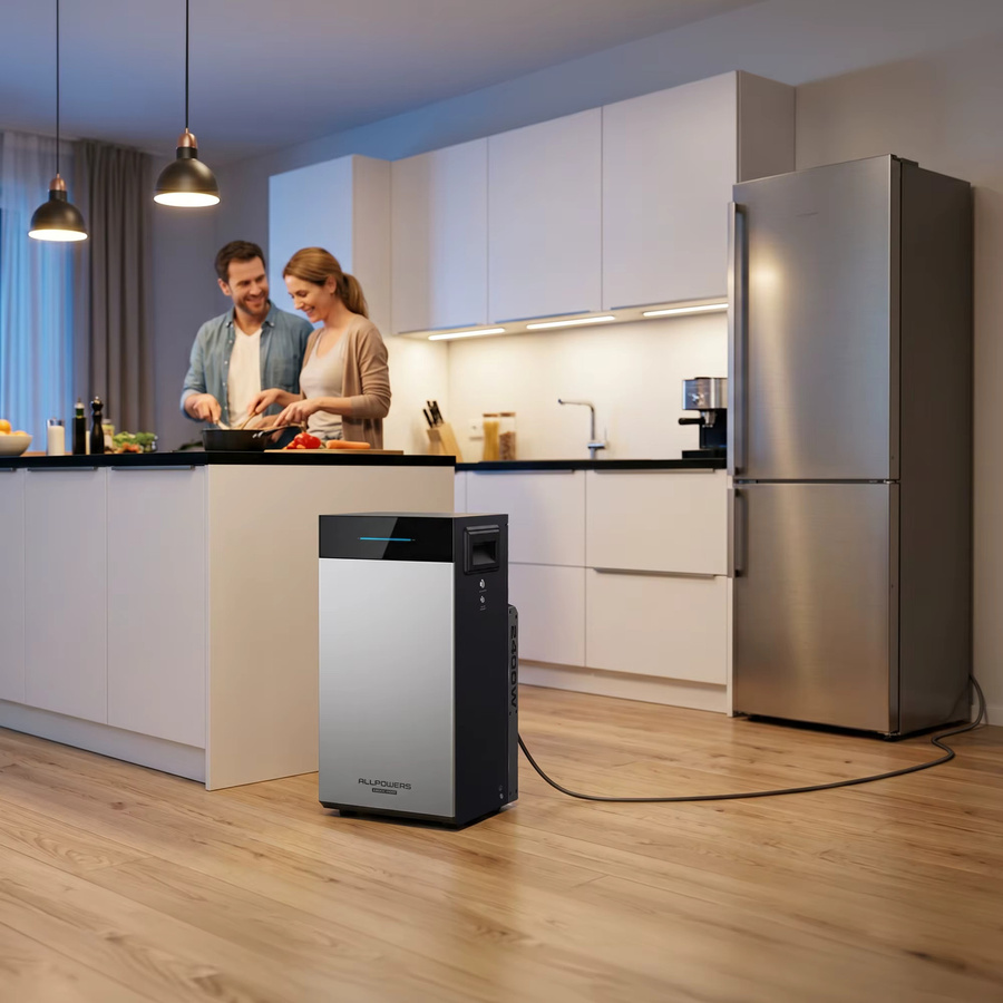 ALLPOWERS BS2500 PRO Balkon-Solarspeicher Hybrid-Solaranlage 2,6kWh 2400W mit LiFePO4-Batterie in Grau - Bild 4