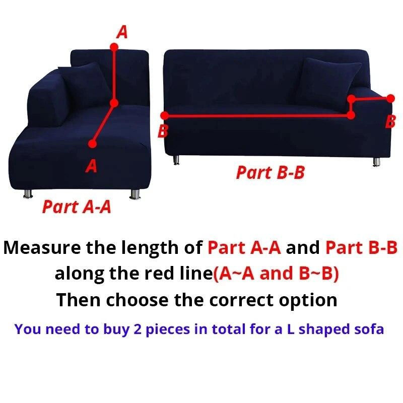 2er-Set elastische Spandex-Ecksofa-Bezüge für L-förmige Sofas, grau, Breite: 90-140 cm - Bild 3