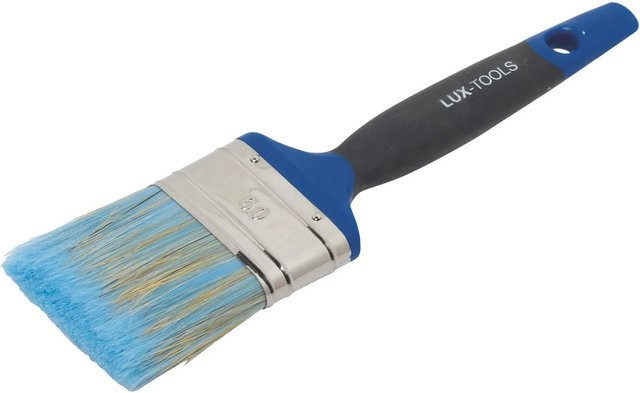 LUX-TOOLS Flachpinsel Soft Grip Universal Lackpinsel Blau, Breite: 60 mm - Bild 1