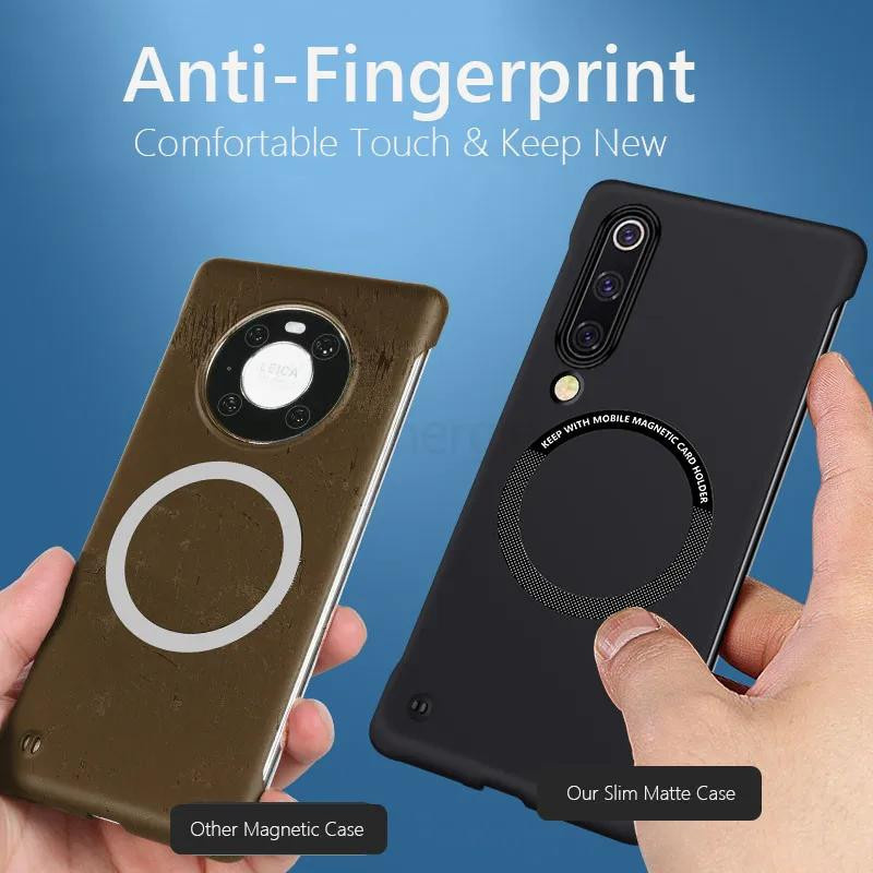Rahmenlose magnetische Schutzhülle für Xiaomi Mi 9 Mi 10 Pro Ultra mit kabellosem Laden und harter Rückseite - Bild 3