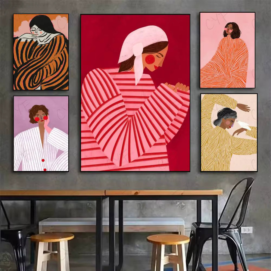 Modernes Poster S-Sofia Lind Art von Einfachheit in Multicolor als Wandkunst für dein Zuhause oder Büro - Bild 2
