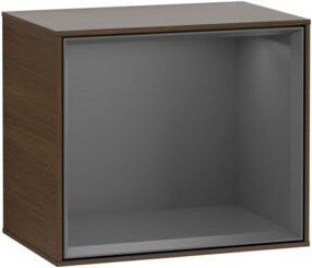 V&B Finion Regalmodul mit integrierter LED-Wandbeleuchtung, Anthrazit, B/H/T: 41,8 x 35,6 x 27,0 cm - Bild 1