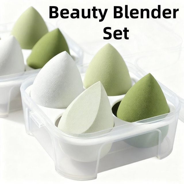 Make-up Essentia Make-up-Schwamm-Set, 4-teilig, Mehrfarbig, Unisex - Bild 1