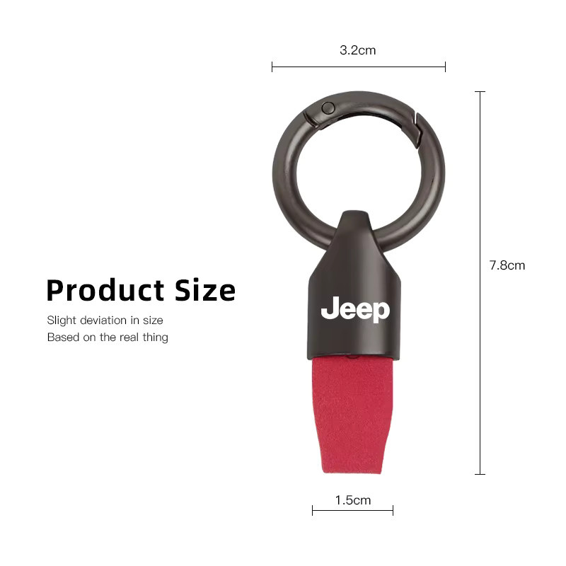 Jeep Schlüsselanhänger, Wildleder-Metall - Bild 5