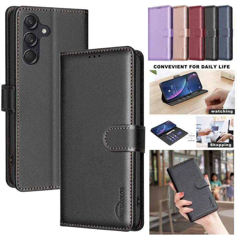 Diebstahlsichere RFID-Wallet-Lederschutzhülle für OPPO Realme C71 4G in Blau - Bild 4