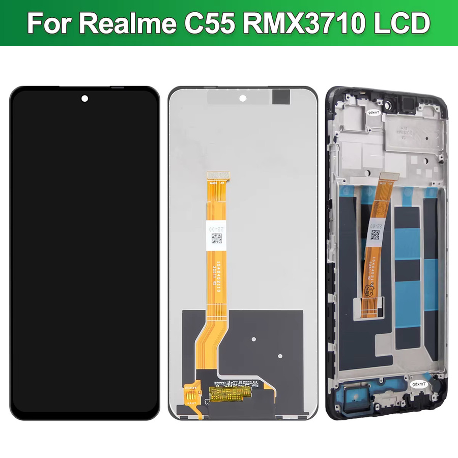 LCD Display Touchscreen Digitizer Montage für OPPO Realme C55 RMX3710 in Schwarz Ersatzteil zur Reparatur - Bild 5