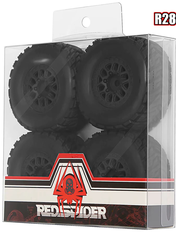 ARRMA RC Short Course Truck Reifen und Räder, 4-teiliges Set, 12 mm Sechskant - Bild 4