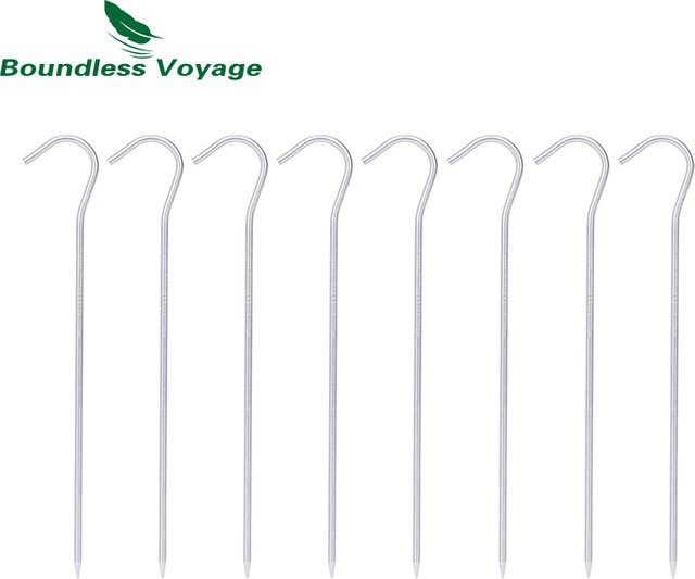 Boundless Voyage 8 Stück Zeltheringe aus Titanlegierung in Silber - Bild 1