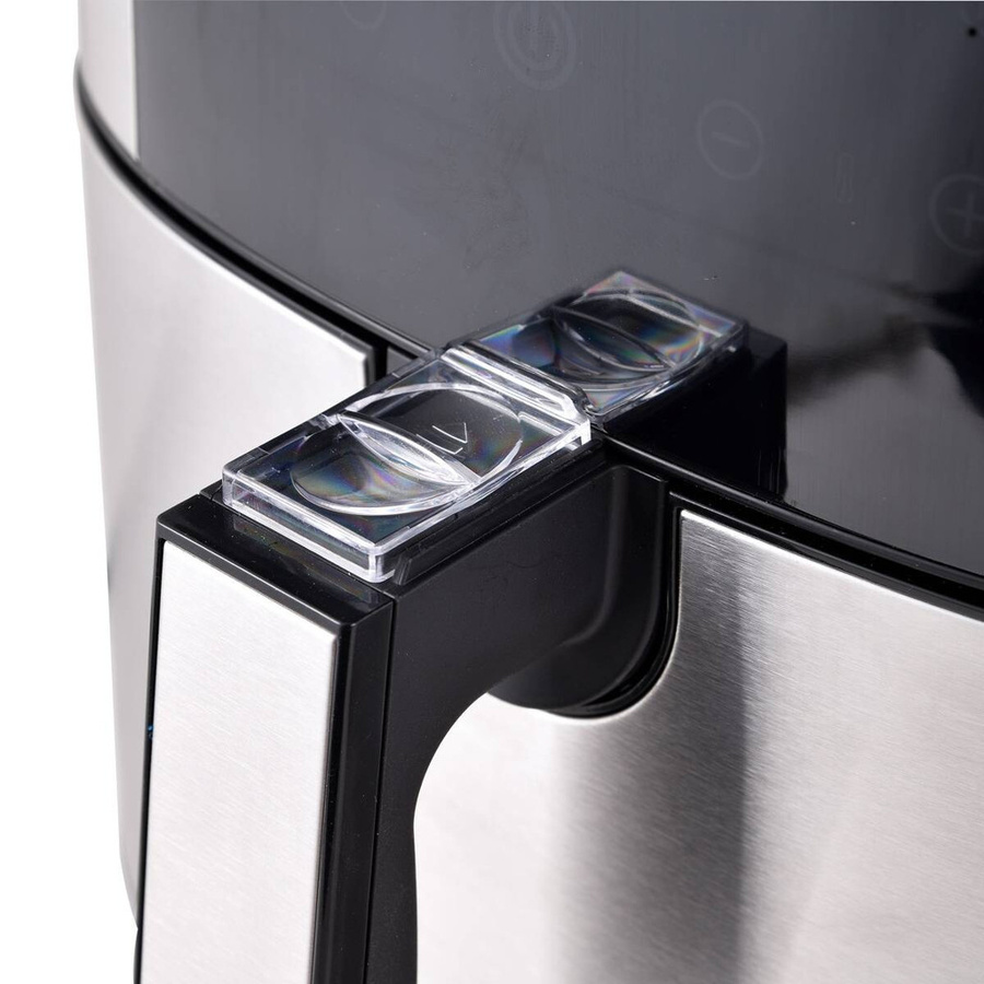 MASTERPRO Heißluftfritteuse BGMP-9167 in Silber und Schwarz mit Digitalanzeige und Timer, Volumen: 6 l, B/H/T: 36 x 39,5 x 41 cm - Bild 3