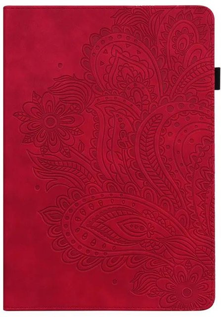 Luxuriöse Leder Wallet Schutzhülle für Samsung Galaxy Tab A11 Plus 11 Zoll in Rot - Bild 1