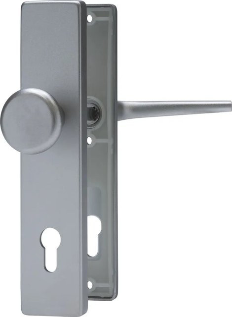 Abus Schutzbeschlag aus Aluminium in Silber naturfarbig eloxiert für eine Türstärke von 52 mm bis 92 mm - Bild 1