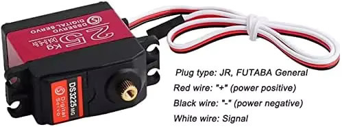 Stemedu DS3225 25kg High Torque RC Servo, Voll Metall Getriebe, 4-teiliges Set - Bild 4