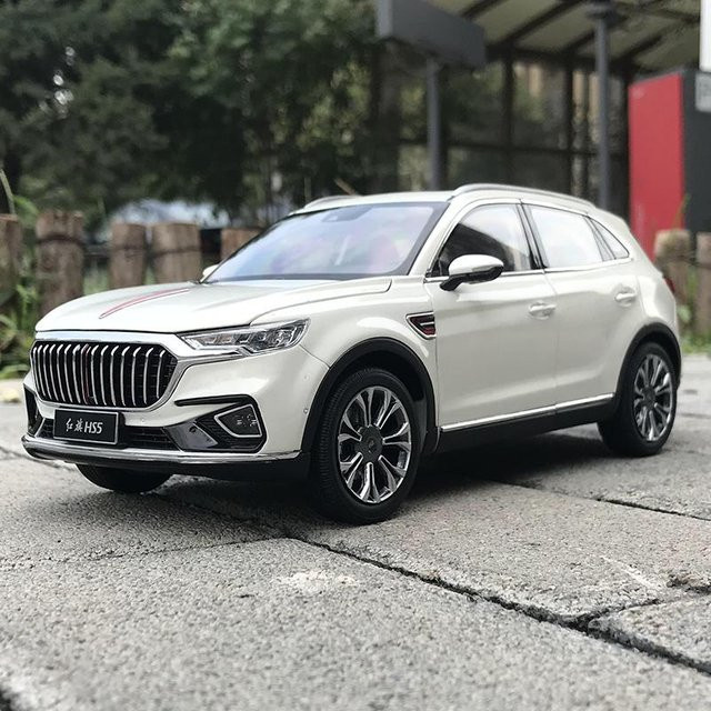 Linyi toy car Hongqi Hs5 SUV, Legierungsauto Modell, 1:18, Metall, Weiß - Bild 1