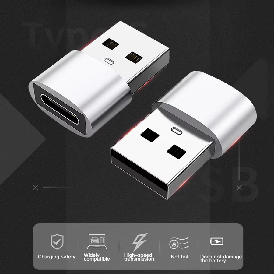 4er-Set USB-C auf Micro-USB OTG Adapter in Schwarz für Samsung und Macbook - Bild 1