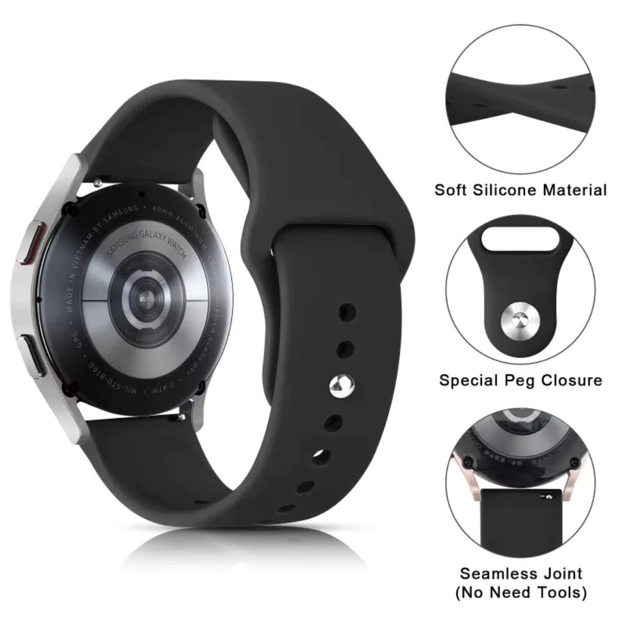 COROS Uhrenarmband Silikon, Schwarz, Unisex - Bild 2