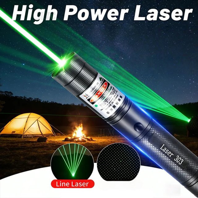 YTYIN Grüner Laserpointer, Automatisches Katzenspielzeug mit Laserfokus, Einstellbarer Laserpointer - Bild 1