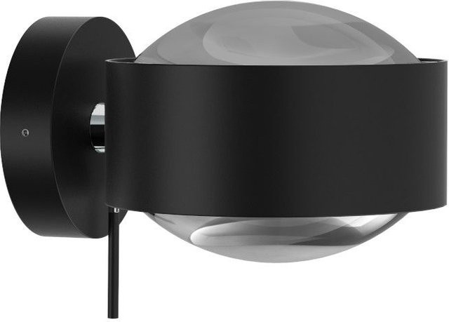 Top Light Puk Maxx Wall LED-Wandleuchte in Schwarz Matt und Chrom mit warmweißem Licht (2700K) - Bild 1