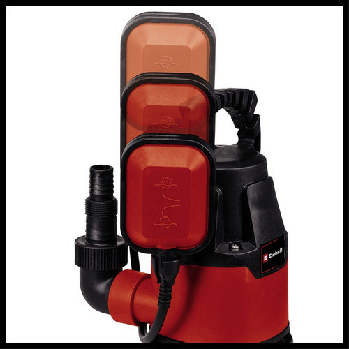 Einhell Klarwasser-Tauchpumpe GC-SP 2275 in Rot/Schwarz mit 7500 l/h Förderleistung und 6 m Förderhöhe - Bild 6