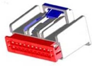Molex Buchsengehäuse-Kabel 307001209 Bulk in Rot - Bild 1