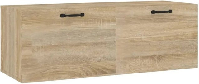 vidaXL Wandschrank Sonoma-Eiche aus Holzwerkstoff, Farbe: Braun/Beige, B/T/H: 100 x 36,5 x 35 cm - Bild 1