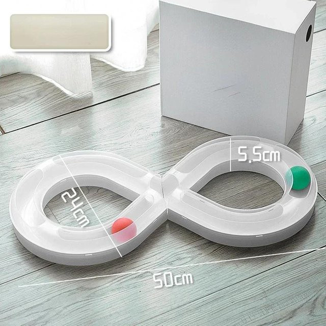 Yiran Furniture Katzen Spielzeug Drehteller, White - Bild 1