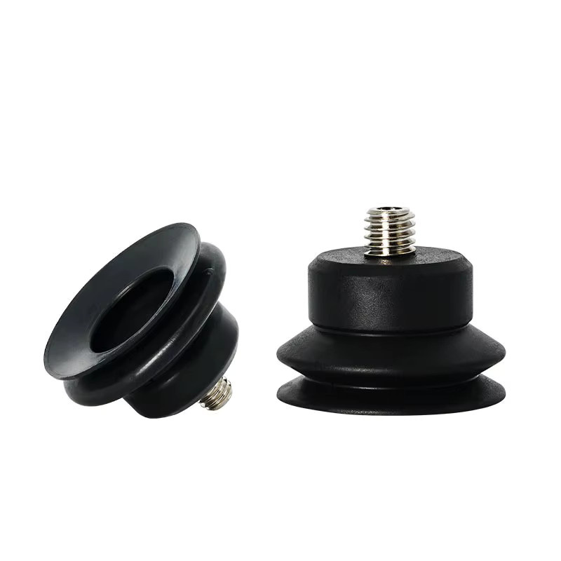 QIXIAO 10er Set Pneumatische Vakuum Saugnäpfe PJG mit Fitting aus Silikon für Spritzgussmaschinen und Roboterarme - Bild 2