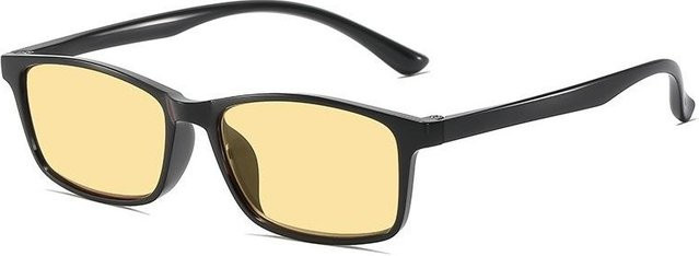 DIXSG Lesebrille, Quadratisch, Vollrand, Kunststoff, Schwarz, Unisex - Bild 1