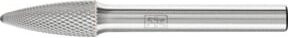 PFERD Hartmetall Hochleistungsfrässtift MICRO Rundbogen RBF Silber Ø 08 x 20 mm Schaft-Ø 6 mm - Bild 1