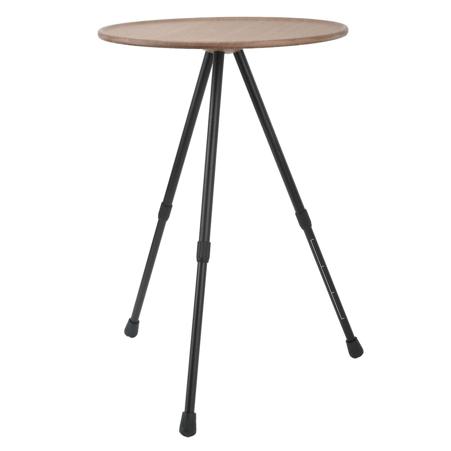 DIYelecs Faltbarer Camping-Rundtisch aus Aluminiumlegierung und ABS-Material, höhenverstellbar und tragbar, Farbe: Wood Color/Braun - Bild 2