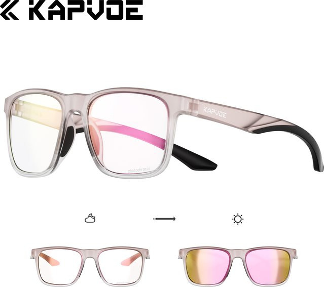Kapvoe Photochrome Sonnenbrille, Vollrand, Kunststoff, Unisex - Bild 1