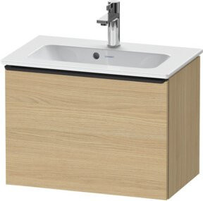 Duravit Waschtischunterschrank D-Neo Compact, wandhängend, Farbe: Weiß/Eiche Natur, B/T/H: 61 x 37,2 x 44 cm - Bild 1