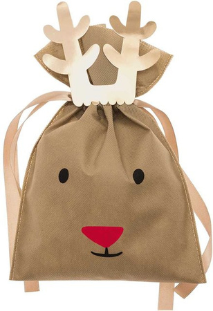 Rico Design Paper Poetry Geschenktüte Rentier braun B: 20 cm, H: 30 cm