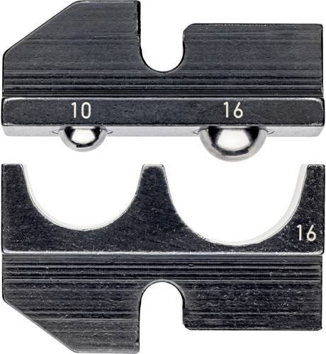 Knipex Crimpeinsatz für isolierte Kabelschuhe und Steckverbinder 10 bis 16mm² in Grau - Bild 1