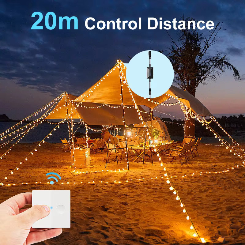 QIACHIP RF 433 MHz Drahtlose Fernbedienung mit Relais-Schalter für LED-Lichter, Leselampen und Wasserpumpen, Weiß - Bild 4