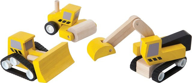Plantoys Straßenbau-Set, Fahrzeuge, ab 3 Jahre - Bild 1