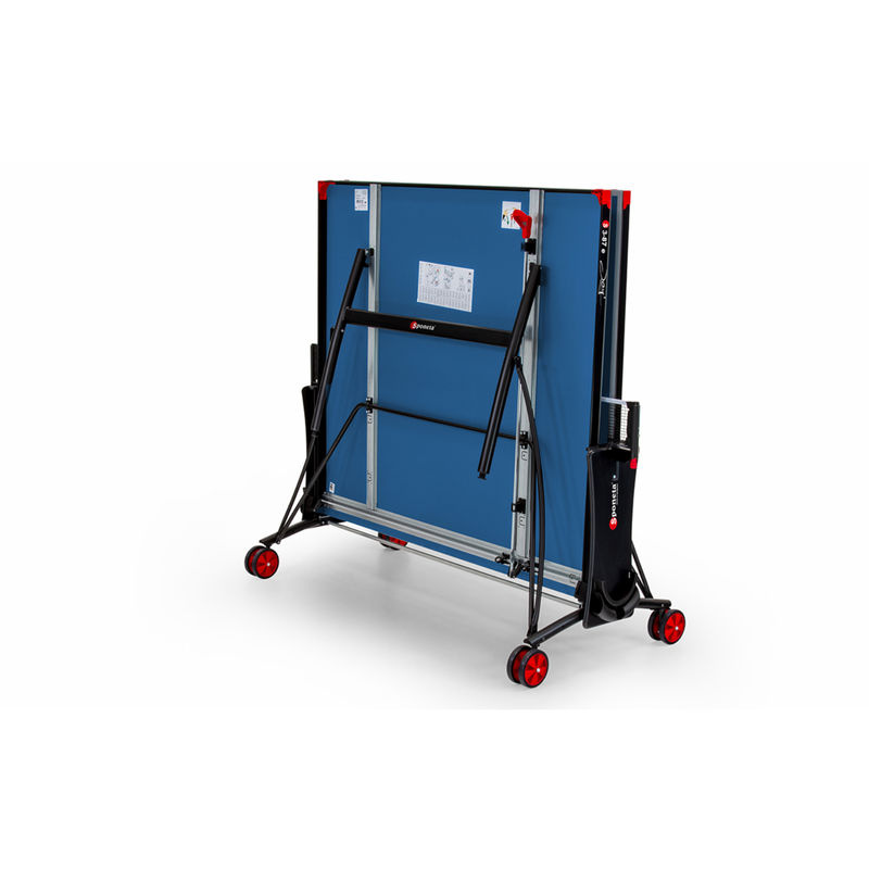 Sponeta SportLine Outdoor-Tischtennis-Tisch S 3-87 e, blau mit schwarzem Untergestell, Melaminharzplatte und Metallgestell, B/T/H: 152,5 x 152,5 x 76,0 cm - Bild 4